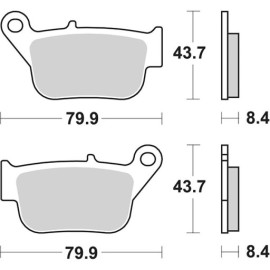 SET PASTIGLIE FRENO SBS 221HF