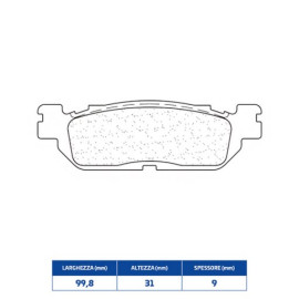 SET PASTIGLIE FRENO CL BRAKES 3095MSC