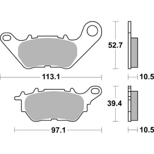 SET PASTIGLIE FRENO SBS 230HF