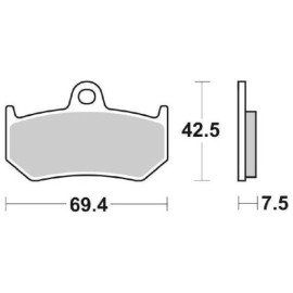 SET PASTIGLIE FRENO SBS 763LS