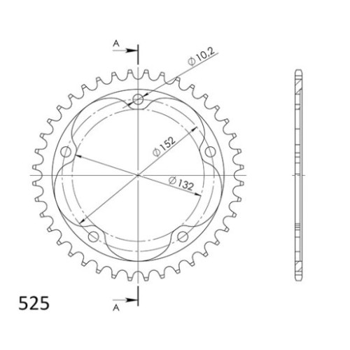 CORONA IN ACCIAIO P525 - Z39 (DIS.00039)