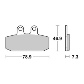 SET PASTIGLIE FRENO SBS 108HM