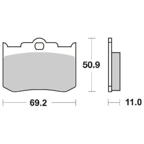 SET PASTIGLIE FRENO SBS 662H.HF