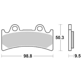 SET PASTIGLIE FRENO SBS 683HF