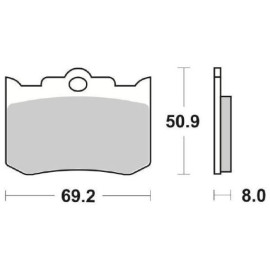 SET PASTIGLIE FRENO SBS 678DC