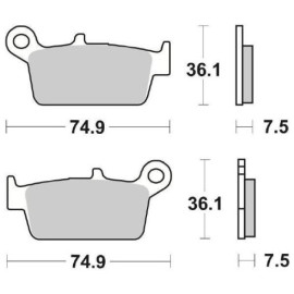 SET PASTIGLIE FRENO SBS 116HF