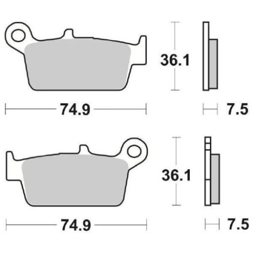 SET PASTIGLIE FRENO SBS 116HF