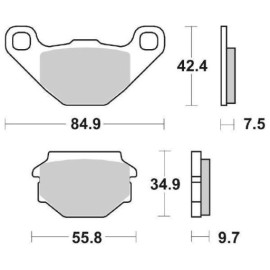 SET PASTIGLIE FRENO SBS 118HF