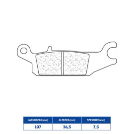 SET PASTIGLIE FRENO CL BRAKES 1195ATV1