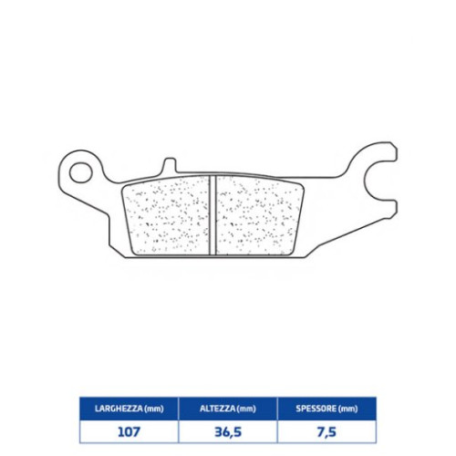 SET PASTIGLIE FRENO CL BRAKES 1195ATV1