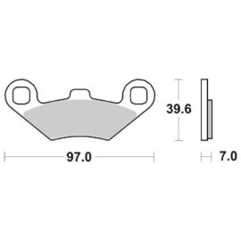 SET PASTIGLIE FRENO SBS 716ATS