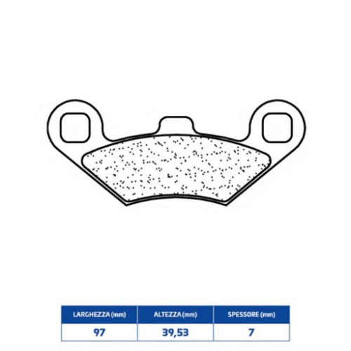 SET PASTIGLIE FRENO CL BRAKES 3100MSC