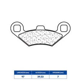 SET PASTIGLIE FRENO CL BRAKES 3105MSC