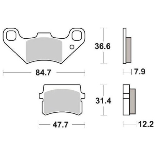 SET PASTIGLIE FRENO SBS 855HF