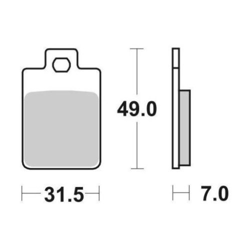 SET PASTIGLIE FRENO SBS 712RQ