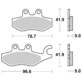 SET PASTIGLIE FRENO SBS 187CT