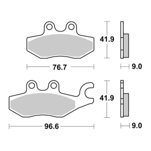 SET PASTIGLIE FRENO SBS 187HM