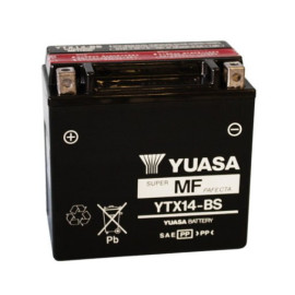 BATTERIA YUASA YTX14-BS 12V-12AH (SIGILLATA CON ACIDO A CORREDO)