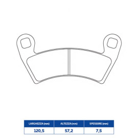 SET PASTIGLIE FRENO CL BRAKES 1229ATV1
