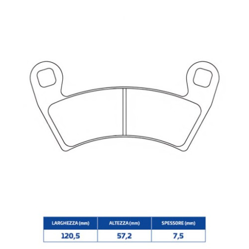 SET PASTIGLIE FRENO CL BRAKES 1229ATV1