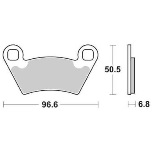 SET PASTIGLIE FRENO SBS 800ATS