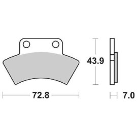 SET PASTIGLIE FRENO SBS 717ATS
