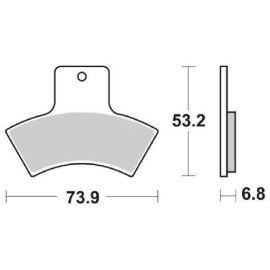 SET PASTIGLIE FRENO SBS 755ATS