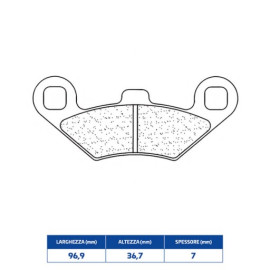 SET PASTIGLIE FRENO CL BRAKES 2927ATV1