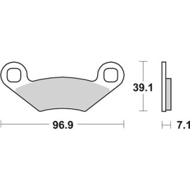 SET PASTIGLIE FRENO SBS 642PSI