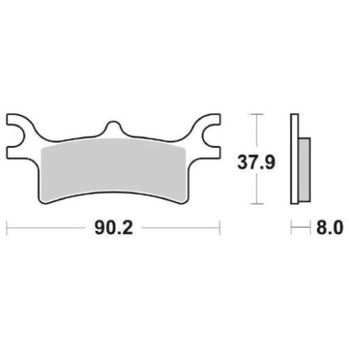SET PASTIGLIE FRENO SBS 787ATS