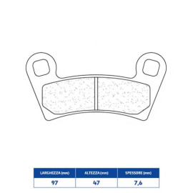 SET PASTIGLIE FRENO CL BRAKES 1220ATV1