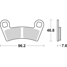 SET PASTIGLIE FRENO SBS 898PSI