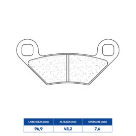 SET PASTIGLIE FRENO CL BRAKES 1222ATV1