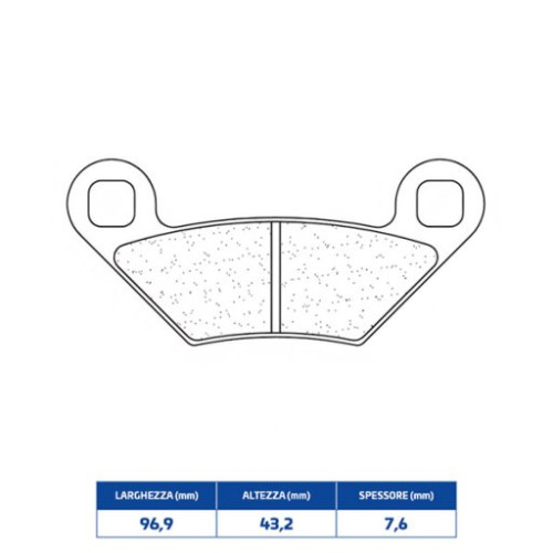 SET PASTIGLIE FRENO CL BRAKES 1222ATV1