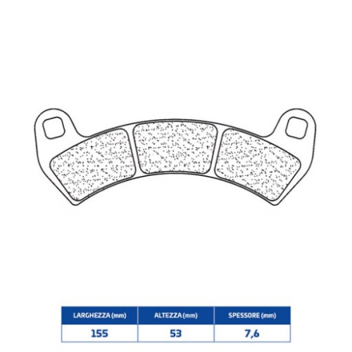 SET PASTIGLIE FRENO CL BRAKES 1247ATV1