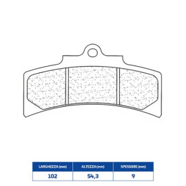 SET PASTIGLIE FRENO CL BRAKES 2584C60