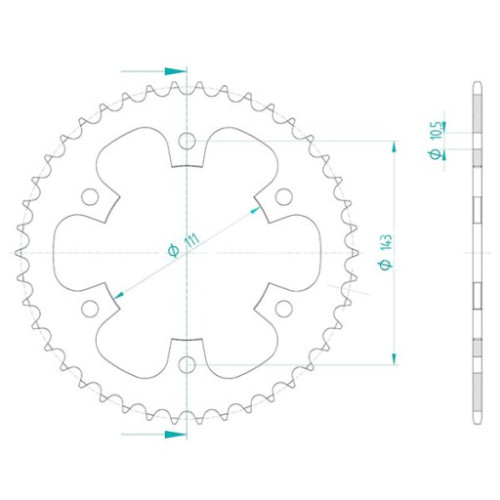 CORONA IN ACCIAIO P520 - Z42 (DIS.185300)
