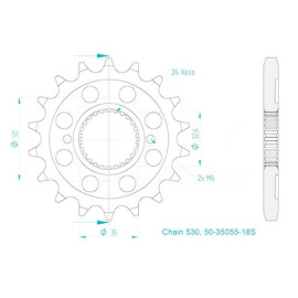 PIGNONE P530 - Z18 (DIS.187500)