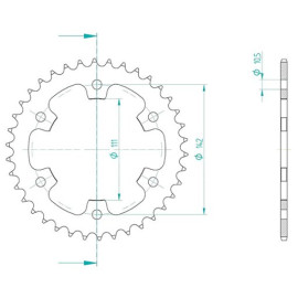 CORONA IN ACCIAIO P525 - Z38 (DIS.185501)