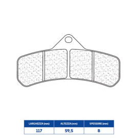 SET PASTIGLIE FRENO CL BRAKES 2586C60