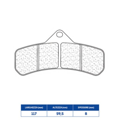 SET PASTIGLIE FRENO CL BRAKES 2586C60