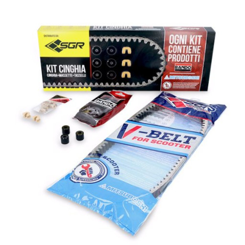 KIT CINGHIA RULLI TASSELLI PIAGGIO VESPA 250/300 GTS-GTV-X7-X8-X9-X EVO