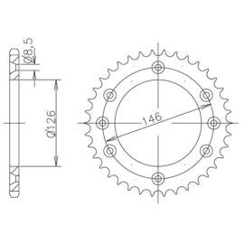 CORONA IN ACCIAIO P428 - Z50 (DIS.00019)