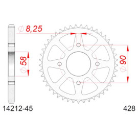 CORONA AFAM IN ACCIAIO P428 - Z45 (DIS.14212)