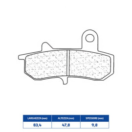 SET PASTIGLIE FRENO CL BRAKES 2388S4