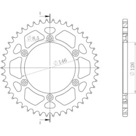 CORONA IN ALLUMINIO P520 - Z50 (DIS.15203)