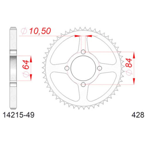CORONA AFAM IN ACCIAIO P428 - Z49 (DIS.14210)