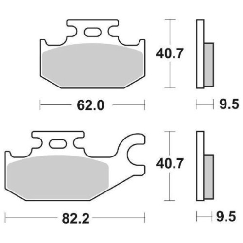 SET PASTIGLIE FRENO SBS 196CT