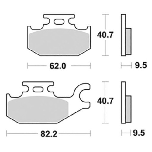 SET PASTIGLIE FRENO SBS 196HM