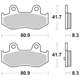 SET PASTIGLIE FRENO SBS 174HF